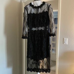 Black lace. TopShop. Cocktail dress. Size US6 Euro38